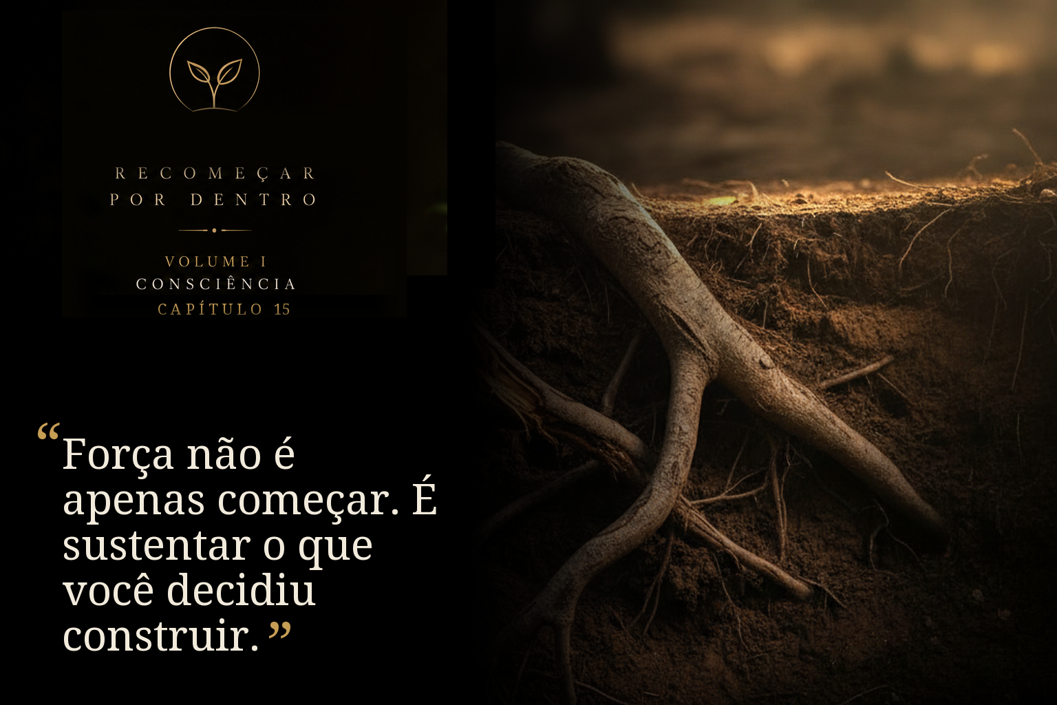 Força não é apenas começar. É sustentar o que você decidiu construir.