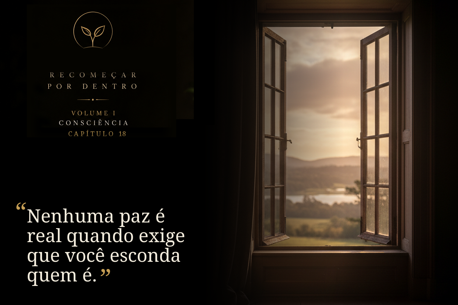 Nenhuma paz é real quando exige que você esconda quem é.