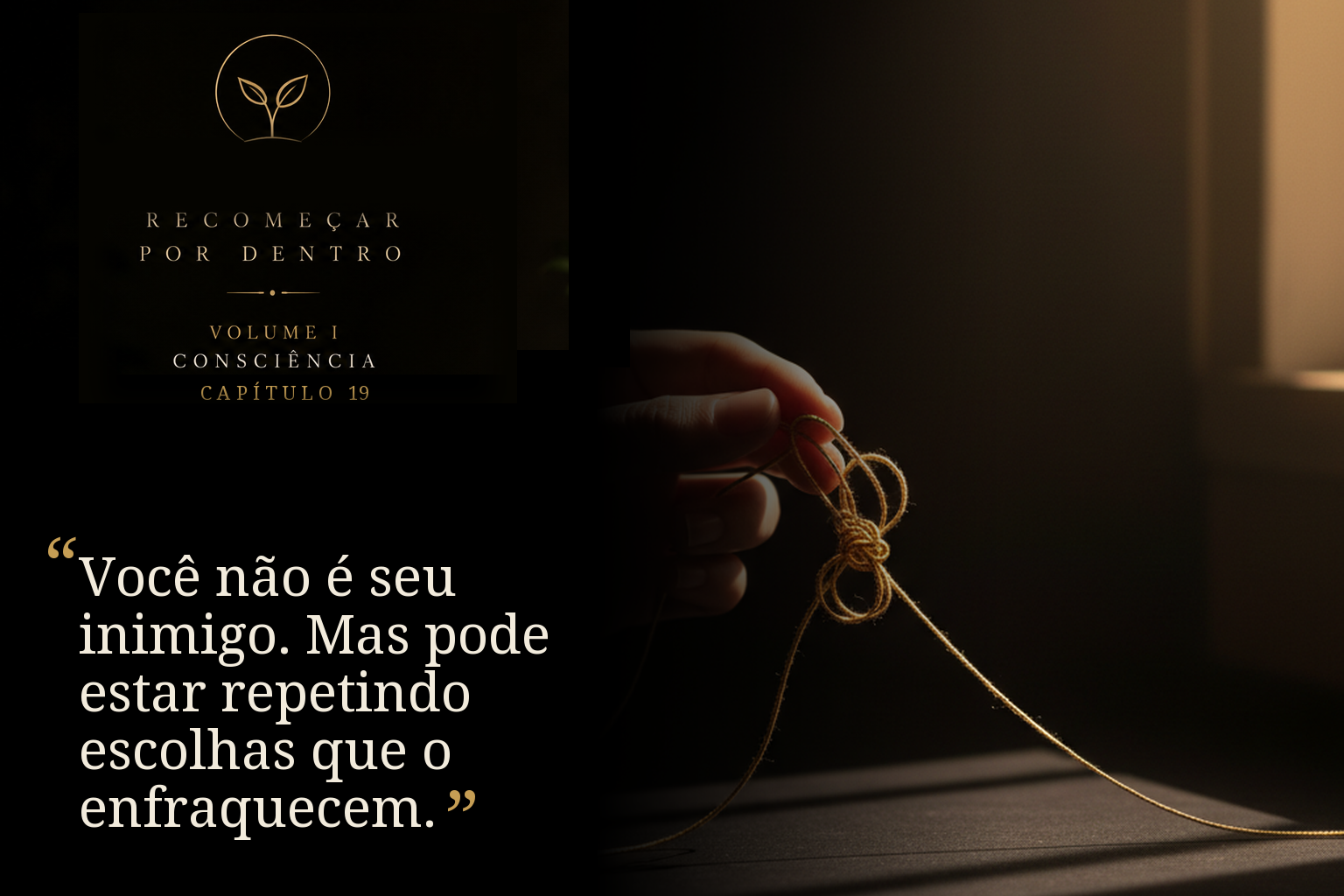 Você não é seu inimigo. Mas pode estar repetindo escolhas que o enfraquecem.