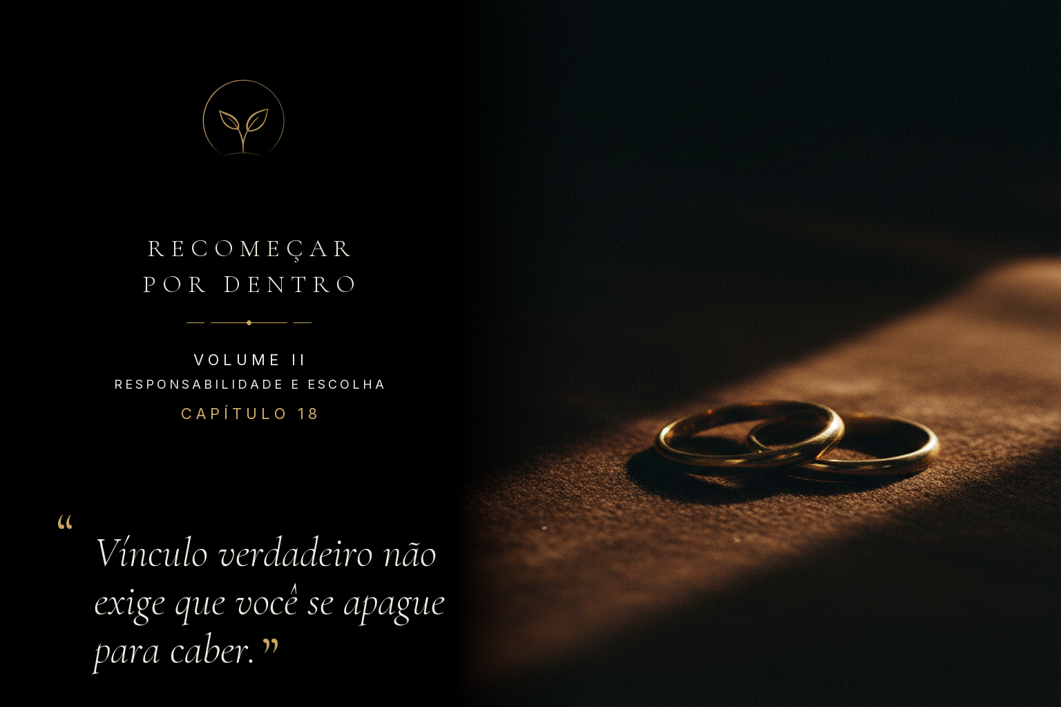 Amar conscientemente é a escolha de construir uma ponte que nos conecta, sem jamais abandonar a margem que nos define.